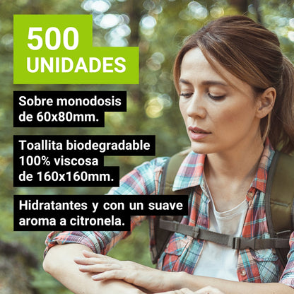 Toallita CITRONELLA 500u.