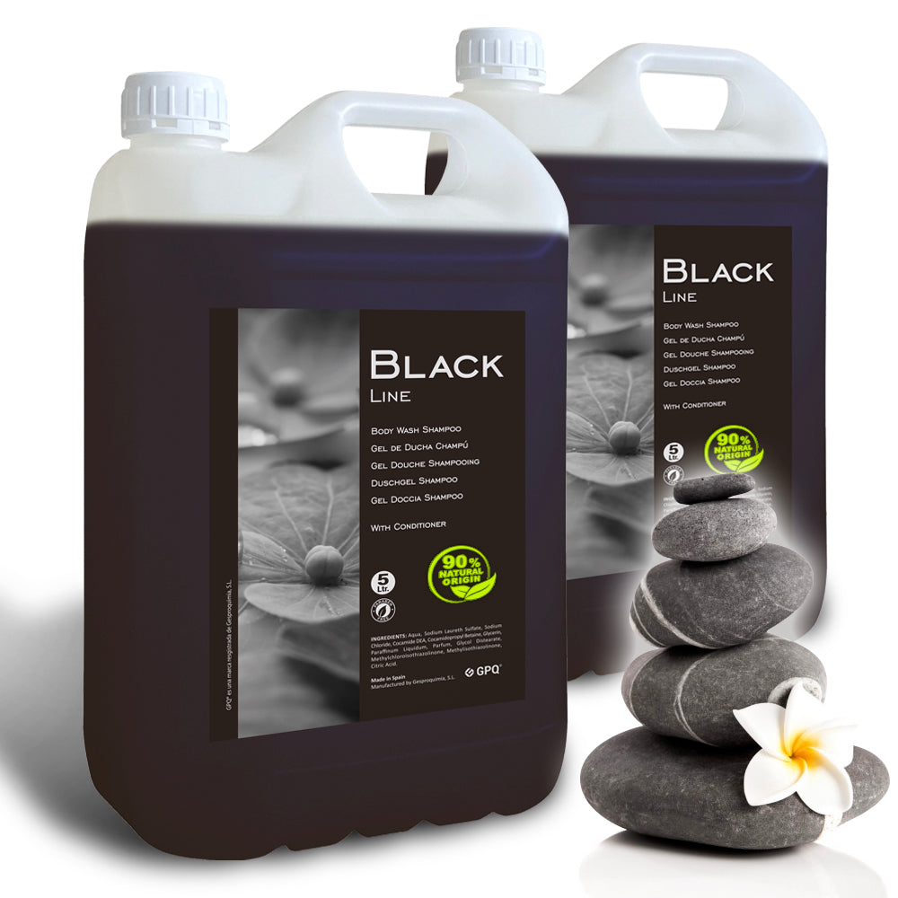 Gel/Champú 2in1 BLACK Line 2x5L