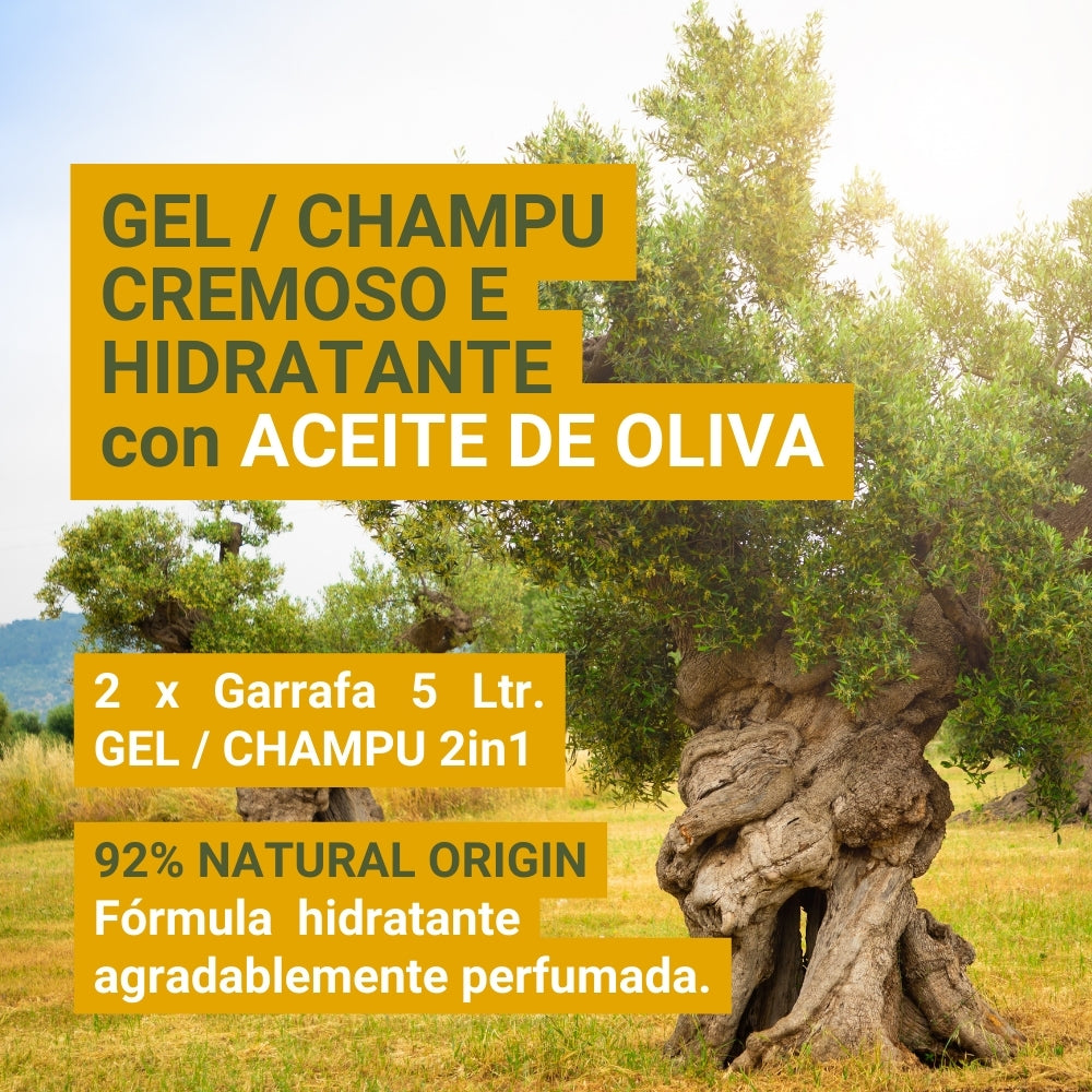 Gel/Champú 2in1 OLIVE 2x5L