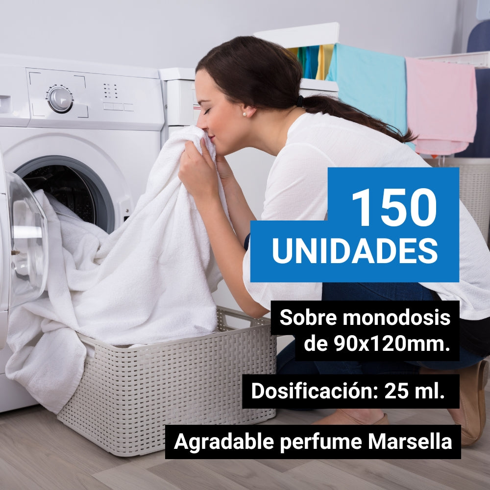 Detergente Ropa 150u. - 25ml.